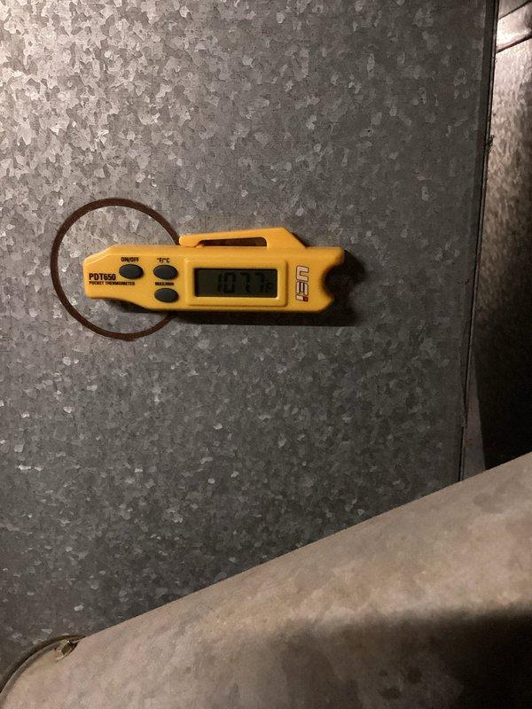 Diagnosed no heat complaint in furnace with intermittent operation. Found pressure switch failing to close due to plugged port on inducer motor. Cleared obstructed port and replaced hoses, restoring proper pressure switch operation and normal heating function. Verified system operation with temperature reading of 101.1°F.