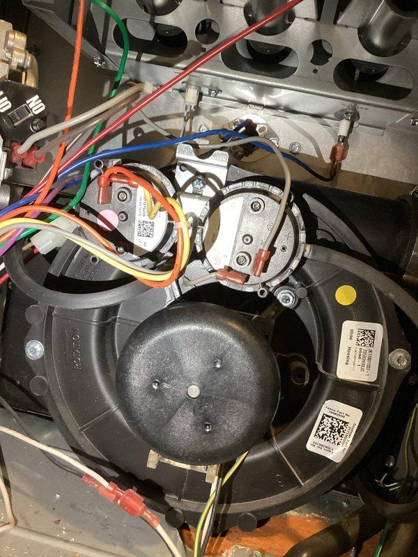 Successfully installed replacement circuit board and pressure switch on HVAC system per repair plan. Accessed and removed faulty components from control panel housing, connected new parts with proper wire terminations, and verified all connections. System tested and confirmed to be operating correctly after installation.