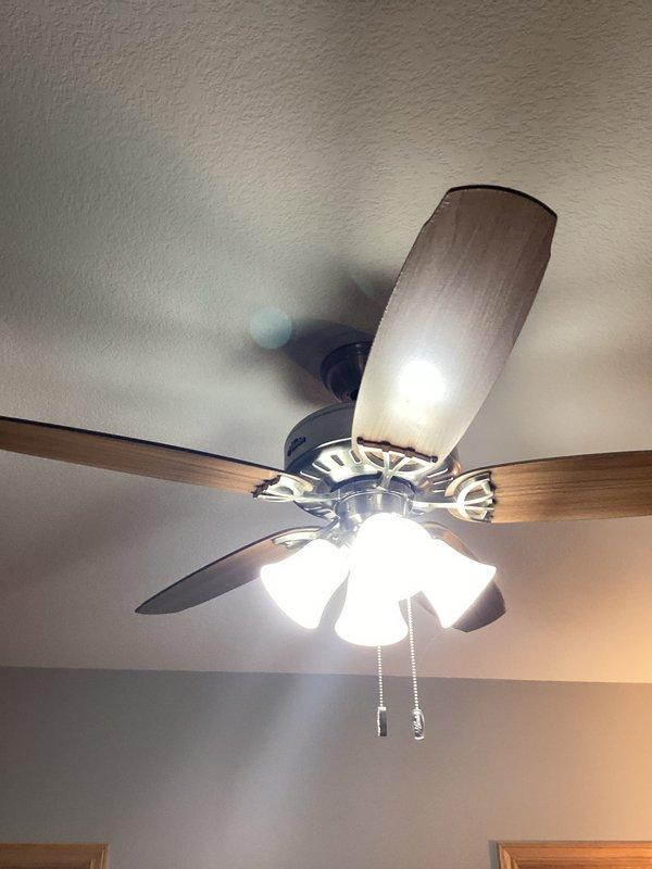Responded to service call for flickering lights in ceiling fan fixture. Diagnosed dual issues: burnt-out light bulbs in ceiling fan and faulty disposal switch. Replaced light bulbs and installed new switch, restoring full functionality to both systems.