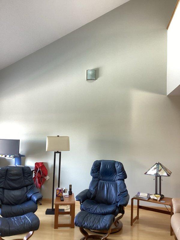 Completed final room-by-room evaluation for FRM electrical inspection, noting code compliance issues with bathroom and living room fixtures. Identified requirement for GFCI protection for washer and documented electrical outlet placement in bathroom near water sources. Provided comprehensive estimate for necessary electrical upgrades to bring property into full compliance with current electrical code requirements.