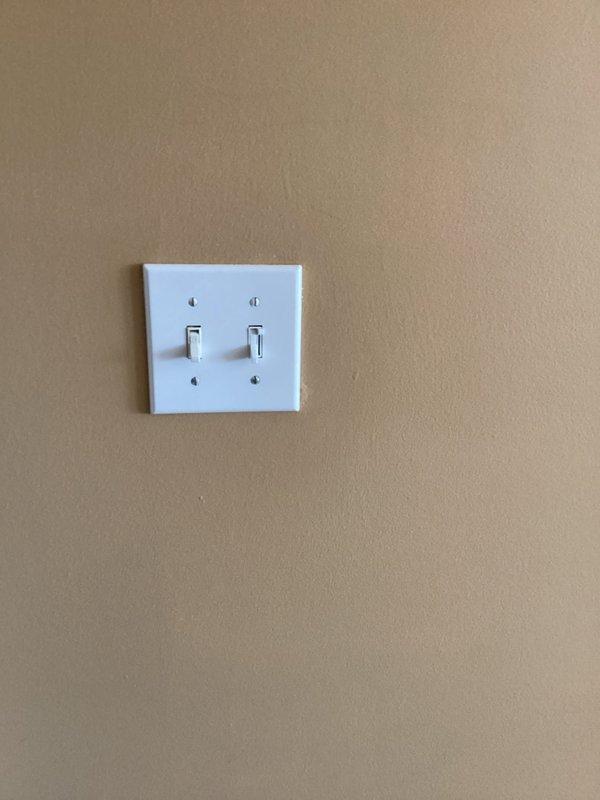 Completed installation of a GFCI outlet in the laundry room for washing machine and a new dimmer switch in the master bedroom per estimate. Verified proper operation of both devices following installation.