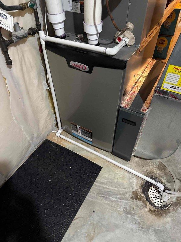 Responded to callback for whole home humidifier not functioning after previous furnace service. Diagnostic inspection revealed disconnected C-wire at the furnace. Restored proper operation by connecting the C-wire to complete the control circuit for the Aprilaire humidifier.