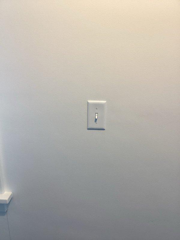 Completed installation of customer-provided light fixture and multiple electrical upgrades including: new white dimmer switch, replacement of hallway wafer light, installation of new LED trim for existing can light, and installation of LED-compatible dimmer in main floor bathroom to resolve light flickering issues. All switches were installed in white finish and all lighting was confirmed to be 2700K color temperature.