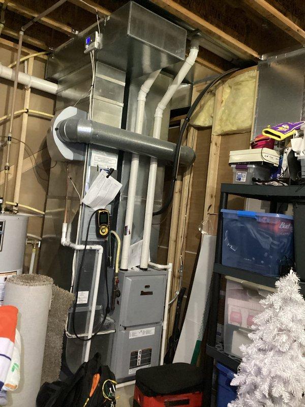 Responded to no heat call for Ducane LP furnace experiencing intermittent heating issues. Upon arrival, performed diagnostic testing and determined gas valve had failed, preventing consistent fuel delivery to burners. Due to the age and overall condition of the unit, recommended complete furnace replacement rather than repair as the most cost-effective long-term solution.