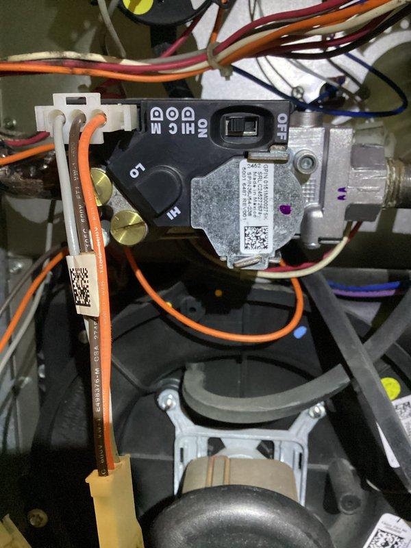 Responded to callback for furnace outage, same issue as previous service visit. Diagnosed failed gas valve assembly and replaced unit, which was determined to be outside warranty coverage. System tested and restored to full operation upon completion.