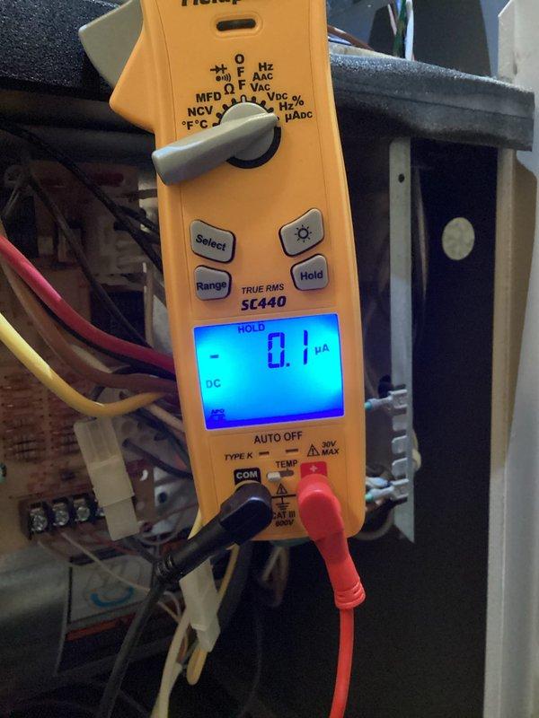 Responded to no heat call on 10+ year old furnace system. Upon inspection, identified dirty flame sensor preventing ignition cycle and failing capacitor with low microfarad reading. Cleaned flame sensor to restore proper flame detection and replaced defective capacitor. Tested system operation and confirmed unit cycling properly with normal heating function restored.
