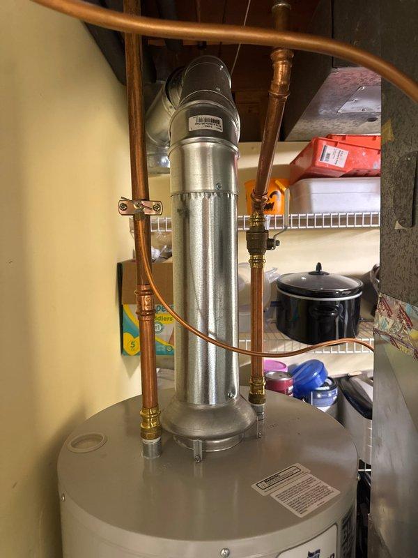 Responded to service call for pilot light outage on residential tanked water heater. Upon arrival, performed comprehensive diagnostic inspection of gas control valve, thermocouple, pilot assembly, and venting system. Tested pilot flame ignition and monitored for stability issues. Verified proper gas pressure and thermocouple millivolt output. Inspected flue pipe and combustion air supply for obstructions or backdraft conditions. No mechanical defects or safety concerns identified during testing. Pilot remained lit throughout inspection period with no intermittent failures observed. System operational at time of service completion.