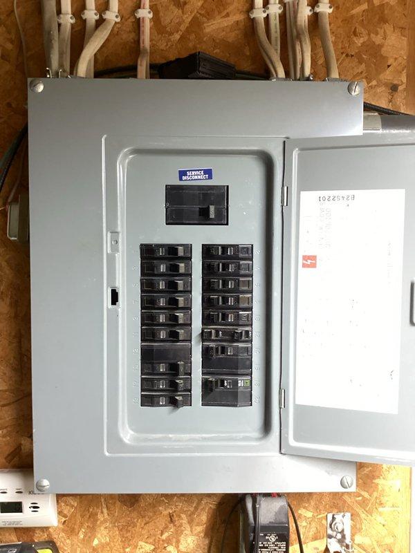 Installed a new 30-amp electrical outlet in garage per customer request. Work included proper wiring from the electrical panel, secure mounting of the receptacle, and verification of correct amperage and grounding for safe operation.