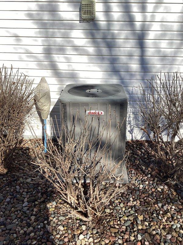 Completed preventive maintenance agreement service on Lennox air conditioning condenser unit. Performed comprehensive system inspection, cleaned condenser coils, verified fan motor operation, checked electrical connections, and confirmed unit is operating within manufacturer specifications for the upcoming cooling season.