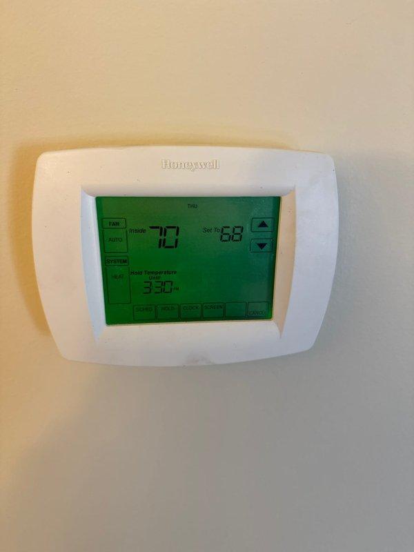 Responded to service call for excessive humidity and moisture on windows. Upon inspection, found humidity levels significantly elevated throughout the home. Diagnosed failed humidistat on AprilAire whole-home humidifier system, which was causing the unit to run continuously. Removed defective humidistat control and installed new replacement unit. Verified proper operation of humidifier system and confirmed humidity levels returning to normal range. System tested and left in proper working order.