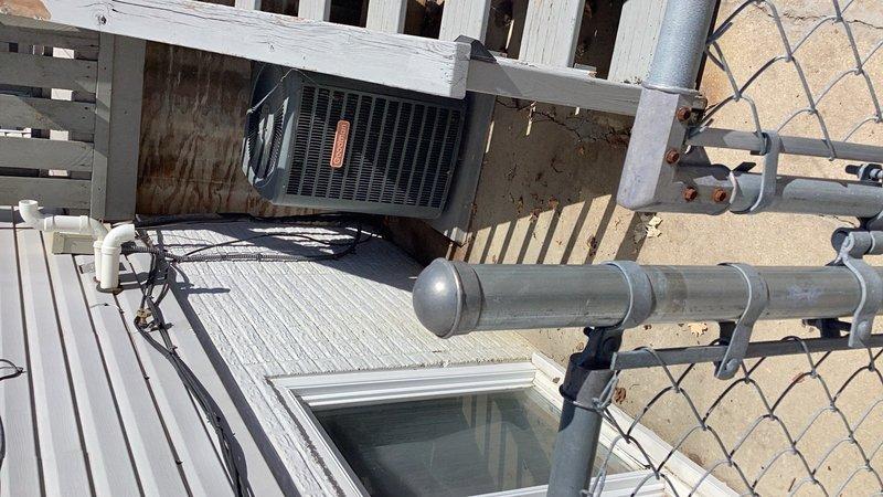Responded to no cooling complaint and found system completely void of refrigerant. Inspected outdoor unit and observed heavily soiled evaporator coils with significant dust accumulation on heat exchanger fins. Due to total refrigerant loss, advanced age of equipment, and overall system condition, recommended customer contact project manager to discuss replacement options rather than pursue repairs.