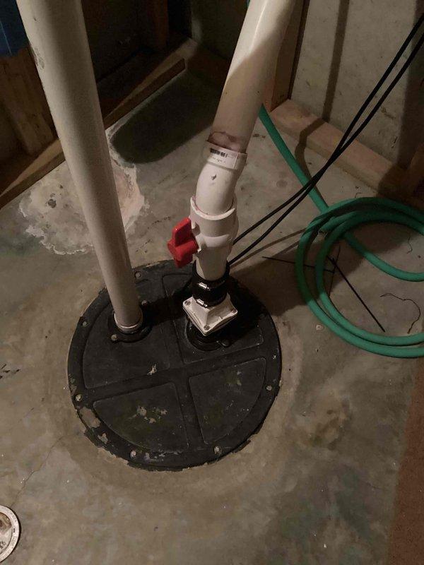 Responded to service call regarding potential sewage ejector pump malfunction after sponge was reportedly flushed down toilet. Upon arrival, performed diagnostic inspection of the sewage ejector pump system in basement. Conducted operational test by filling basement tub with water and draining to verify pump functionality. Confirmed sewage ejector pump activated properly and ejected wastewater as designed. Determined pump was operating within normal parameters with no blockages or mechanical issues present. System functioning correctly with no further action required.