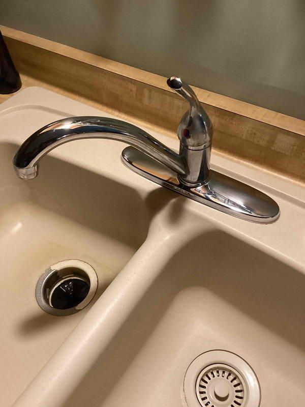 Responded to kitchen faucet dripping continuously and failing to shut off completely. Diagnosed faulty cartridge in Delta single-handle kitchen faucet. Upon inspection, confirmed cartridge failure was causing persistent drip and preventing proper water shutoff. Provided estimate for cartridge replacement, but customer declined service due to pricing concerns.