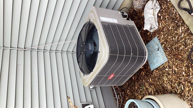Performed scheduled preventive maintenance on residential air conditioning system. During inspection, identified outdoor unit capacitor reading below acceptable specifications. Replaced defective capacitor to restore proper system operation and prevent compressor failure.