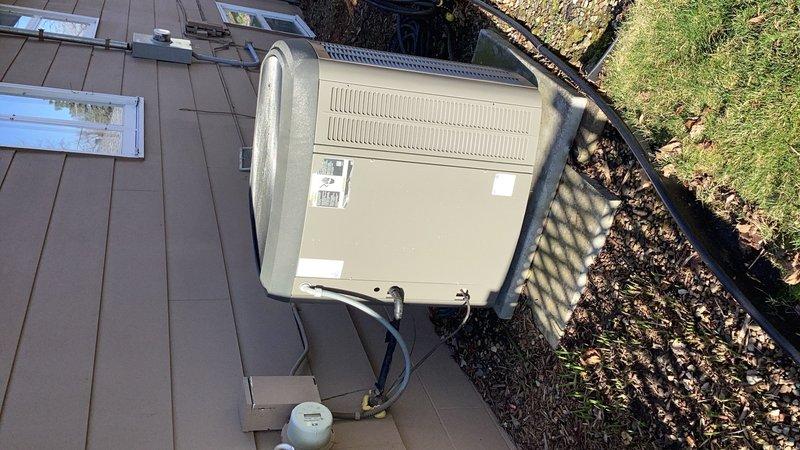 Completed preventive maintenance agreement service on both air conditioning and furnace systems. Inspection revealed significant dust and debris accumulation in return air system and on blower wheel assembly. Documented outdoor heat pump unit condition with photographs showing proper placement on composite deck with appropriate clearances. Recommended professional duct cleaning service and blower motor assembly removal for thorough cleaning to restore optimal airflow and system efficiency.