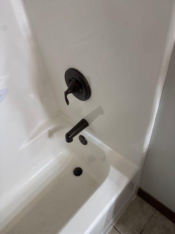 Responded to emergency call for shower valve malfunction with water continuously running and unable to shut off. Upon arrival, diagnosed faulty shower cartridge causing loss of water control. Successfully removed and replaced defective cartridge in single-handle shower control valve, restoring proper shut-off function and eliminating continuous water flow.