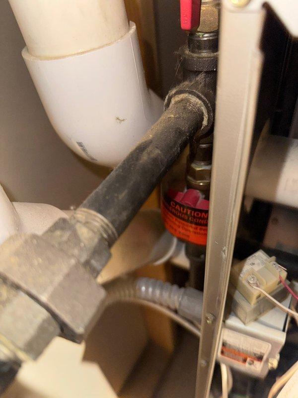 Responded to gas leak call on Carrier furnace system. Diagnosed faulty single-stage gas valve with solenoid sticking open, creating hazardous condition. Provided repair estimate for gas valve replacement and coordinated with project management for additional replacement assessment of complete system.