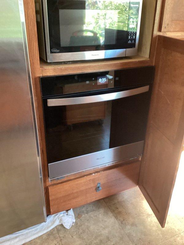 Responded to callback for stove reconnection. Successfully installed and wired replacement stove unit, which was identical to previous model. Verified proper electrical connections and tested all functions for safe operation.