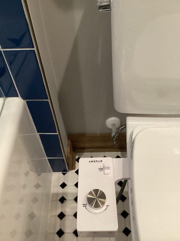 Arrived on-site and successfully installed a customer-supplied TOTO bidet toilet system. The installation included proper mounting of the electronic bidet unit to the existing toilet, connection to the water supply line, and verification of all functions. Work was completed in a bathroom featuring decorative tile flooring, and all packaging materials were managed appropriately during the installation process.