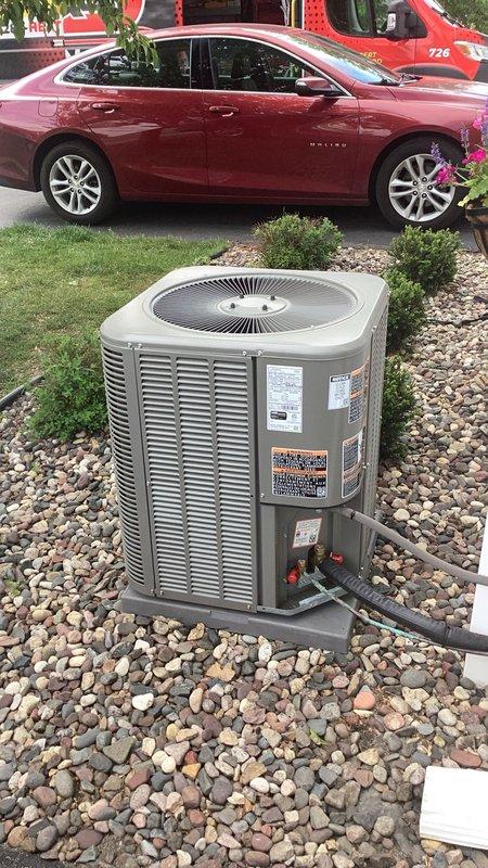 Responded to no cooling complaint on residential air conditioning system. Upon arrival, diagnosed unit as low on refrigerant charge. Added UV dye to system for future leak detection and recharged system to manufacturer specifications. Unit tested and operating properly at time of departure.