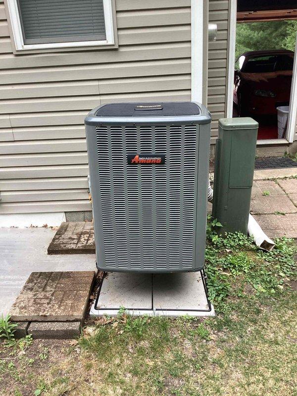 Responded to service call for unlevel air conditioning condenser unit. Upon arrival, confirmed the outdoor AC unit had shifted out of level on its mounting pad. Repositioned and leveled the condenser unit using appropriate leveling pads to ensure proper operation and prevent potential compressor damage. Unit now sits level and stable on concrete pad, restoring proper equipment alignment for optimal performance and longevity.