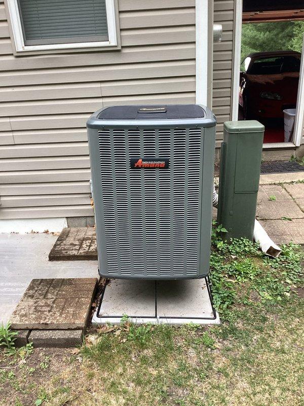 Responded to service call for unlevel air conditioning condenser unit. Upon arrival, confirmed the outdoor AC unit had shifted out of level on its mounting pad. Repositioned and leveled the condenser unit using appropriate leveling pads to ensure proper operation and prevent potential compressor damage. Unit now sits level and stable on concrete pad, restoring proper equipment alignment for optimal performance and longevity.