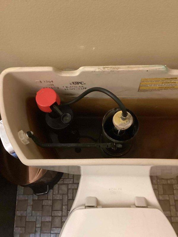 Responded to service call for toilet not filling properly. Upon inspection, diagnosed faulty fill valve and defective toilet supply line preventing tank from filling. Removed and replaced both the fill valve assembly and water supply line. Tested system operation and verified proper tank filling and water flow. All components functioning correctly upon completion.