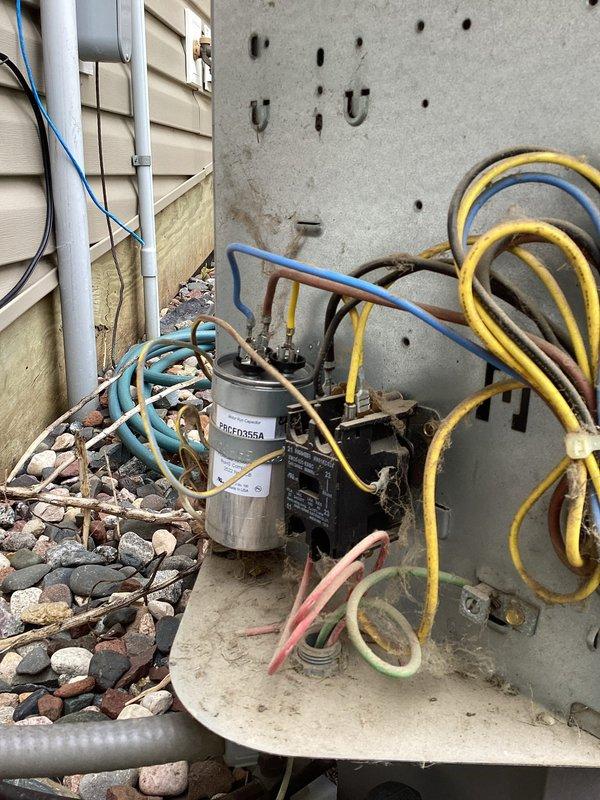 Responded to no cooling complaint on Carrier air conditioning system. Upon arrival, confirmed unit was running but not producing cool air. Diagnostic testing revealed failed capacitor preventing proper compressor operation. Replaced defective capacitor with new component, restoring system to normal cooling operation. Unit tested and verified working properly upon completion.