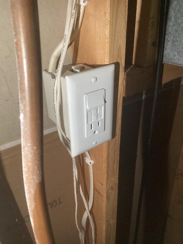 Responded to furnace water leak complaint. Upon arrival, found water accumulation on floor near unit. Diagnosed failed GFCI outlet supplying power to condensate pump, preventing proper drainage. Temporarily relocated condensate pump to alternative electrical source to restore immediate functionality. Recommended GFCI outlet replacement to restore proper electrical protection and permanent operation.