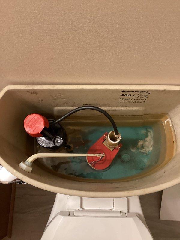 Responded to service call for malfunctioning toilet in downstairs hallway. Upon inspection, identified defective fill valve and flapper as primary issues causing improper operation and leaking. Removed and replaced both components with new parts. Conducted multiple flush tests to verify proper operation and confirm no further leaking or mechanical problems. System restored to full working condition.