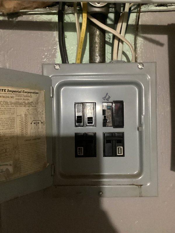 Responded to no power call for non-functioning lights. Upon inspection, identified tripped circuit breaker in electrical panel. Reset breaker to restore power and verified proper operation of lighting system.
