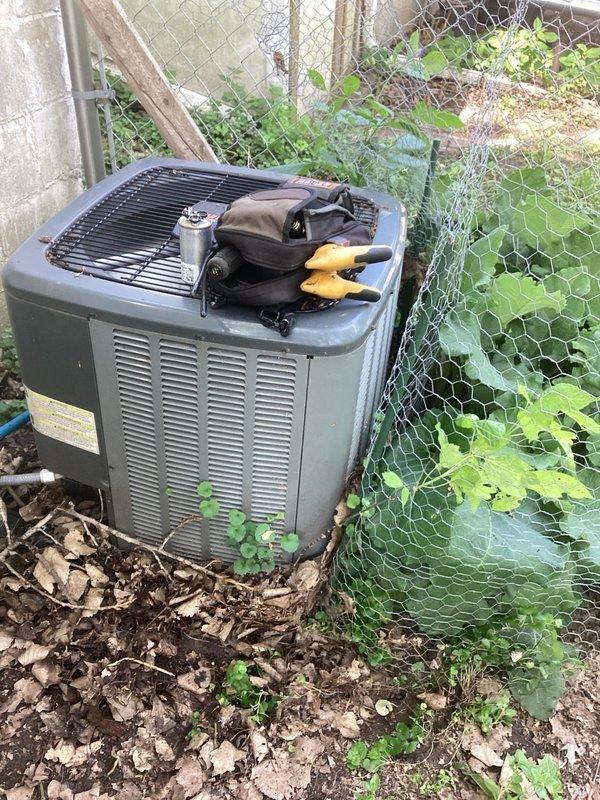 Responded to no cooling call and diagnosed failed capacitor on outdoor condensing unit. Replaced defective capacitor and restored system to normal operation.