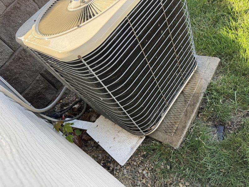 Responded to no cooling complaint on residential air conditioning system. Upon inspection, discovered burnt electrical wiring caused by severely clogged condenser coil restricting airflow and causing system overheating. Repaired damaged wiring and performed thorough condenser coil cleaning to restore proper airflow and system operation. Delivered furnace filter as requested and verified system cooling functionality upon completion.