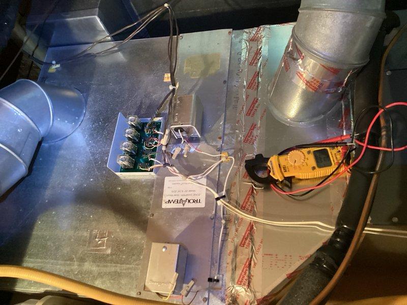 Responded to no cooling complaint with AC running continuously despite recent thermostat replacement. Performed diagnostic testing on zoned HVAC system and identified failed zone board control as root cause of issue. Coordinated with project manager to schedule replacement of zone board and evaluation of damper system for potential replacement to restore proper zoned cooling operation.