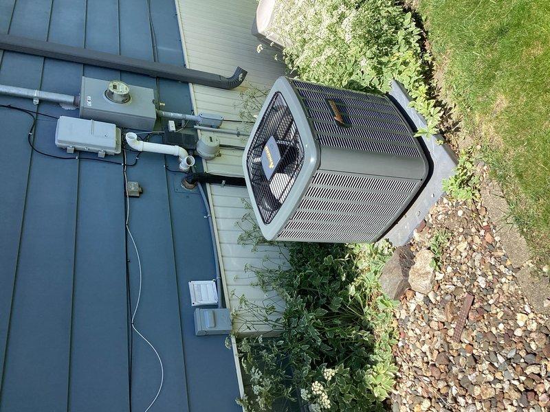 Responded to no cooling complaint at residence with elderly occupant experiencing discomfort from heat. Diagnosed issue as malfunctioning power saver device interrupting 24V control circuit, preventing system operation. Disconnected faulty power saver to restore proper voltage to thermostat circuit and verified system cooling functionality. Replaced furnace filter as part of service call to ensure optimal airflow and system efficiency.