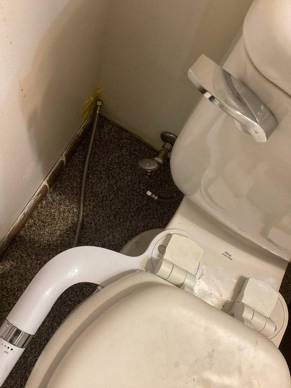Responded to service call and reconnected toilet in master bathroom. Secured toilet to floor flange, reconnected water supply line, and tested for proper operation and leaks. Installation of toilet completed successfully with all connections verified and fixture functioning properly.
