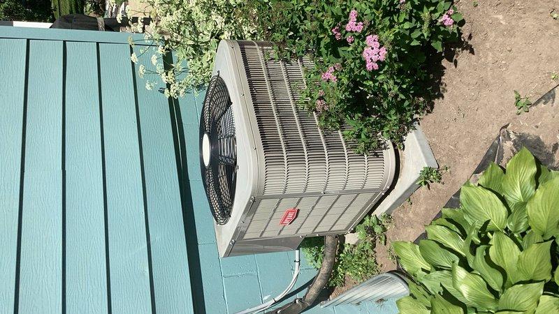 Responded to no cooling call with outdoor unit making buzzing noise and non-operational condenser fan. Diagnosed failed capacitor, replaced defective component, and restored system to normal operation.