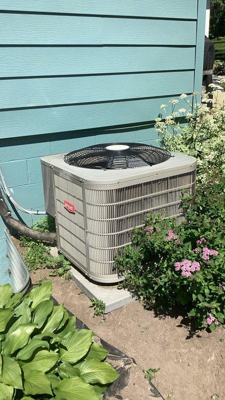 Responded to no cooling call with outdoor unit making buzzing noise and non-operational condenser fan. Diagnosed failed capacitor, replaced defective component, and restored system to normal operation.