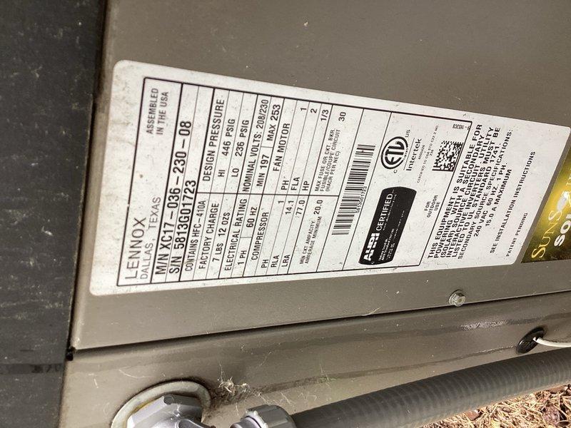 Performed comprehensive tune-up on Lennox outdoor condensing unit. Completed standard maintenance protocol including inspection of all major components, cleaning of condenser coil, verification of electrical connections, and refrigerant pressure checks. Unit operating within normal parameters with no deficiencies noted.
