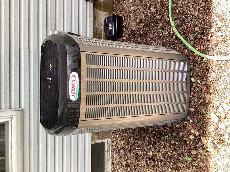 Performed comprehensive tune-up on Lennox outdoor condensing unit. Completed standard maintenance protocol including inspection of all major components, cleaning of condenser coil, verification of electrical connections, and refrigerant pressure checks. Unit operating within normal parameters with no deficiencies noted.