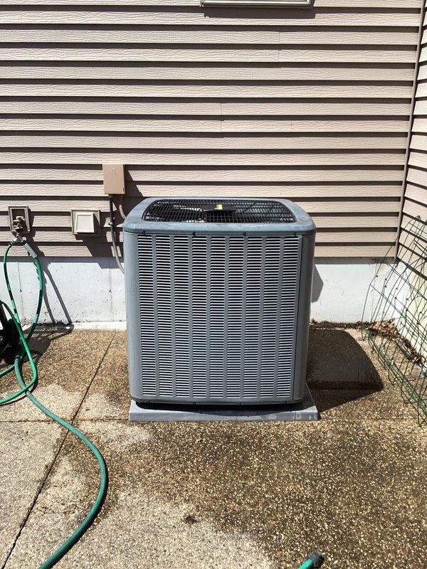 Responded to no cooling complaint on residential air conditioning system. Upon inspection, discovered 24-volt control wire had disconnected from wire nut in electrical compartment. Reconnected and secured wire, restoring proper electrical connection. Performed complete system maintenance and verified unit returned to normal cooling operation.
