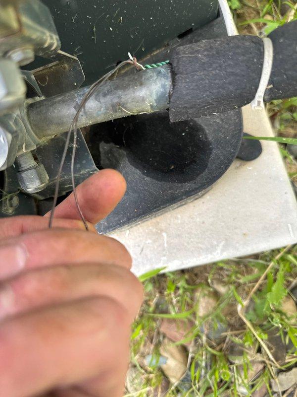 Responded to no cooling complaint on American Standard air conditioning system. Upon inspection, discovered broken wire at outdoor condenser unit. Repaired damaged wiring and restored electrical connection. Monitored system operation to verify proper cooling function and confirm successful repair.