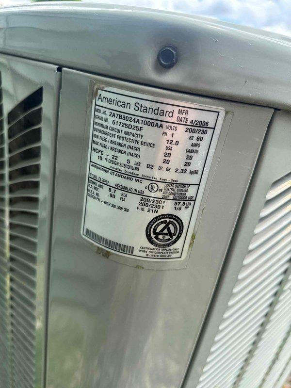 Responded to no cooling complaint on American Standard air conditioning system. Upon inspection, discovered broken wire at outdoor condenser unit. Repaired damaged wiring and restored electrical connection. Monitored system operation to verify proper cooling function and confirm successful repair.