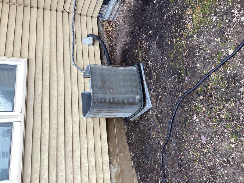 Responded to a no-cooling complaint where the system was not maintaining desired temperature. Upon inspection, found the outdoor condenser unit heavily soiled with debris, restricting airflow through the coil. Thoroughly cleaned the outdoor unit to restore proper heat exchange and system efficiency.