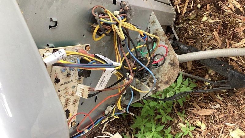 Responded to no cooling call on residential air conditioning system. Upon arrival, confirmed indoor fan operational but compressor not running. Discovered rodent damage to capacitor wiring where mouse had chewed through conductor. Removed failed capacitor and installed replacement unit. Verified proper electrical connections, tested system operation, and confirmed cooling restored. Unit returned to normal operation.