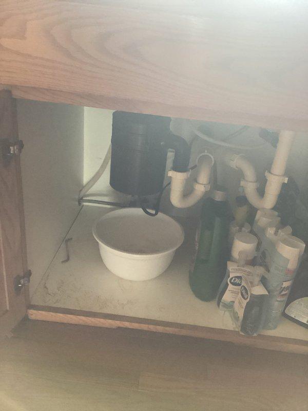 Responded to service call for multiple plumbing issues including non-functional garbage disposal, shower drain obstruction with diverter malfunction, and inoperative water softener system. Conducted diagnostic assessment of kitchen disposal unit and under-sink plumbing configuration, evaluated bathroom shower drainage system and diverter valve operation, and inspected water treatment softener equipment. Provided detailed estimates for repair or replacement of all three systems based on findings from visual inspection and operational testing.