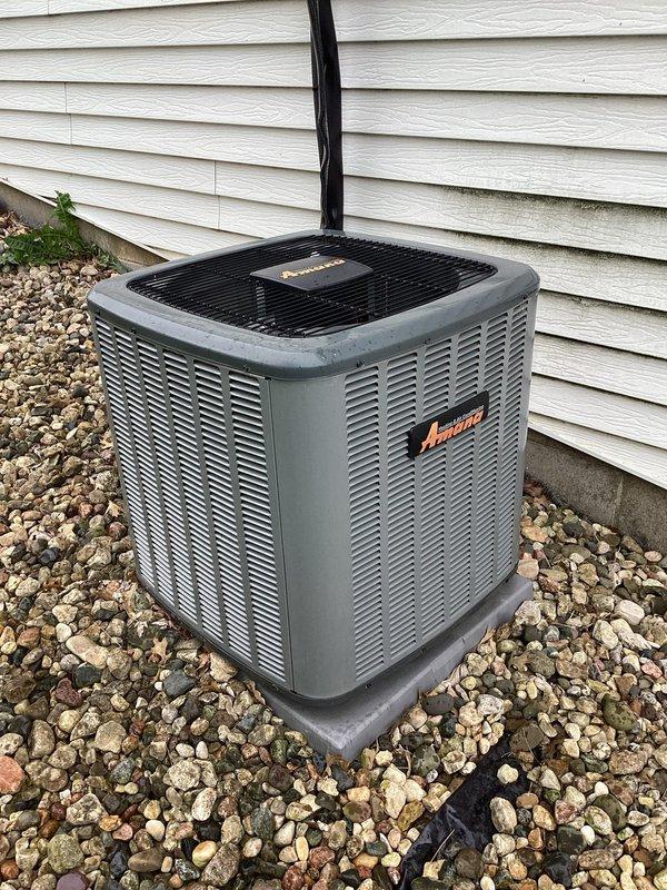 Completed comprehensive AC tune-up maintenance on outdoor condensing unit. Performed standard preventative maintenance procedures including system inspection, cleaning, and operational testing. Unit found in good working condition with no immediate repairs required at time of service.