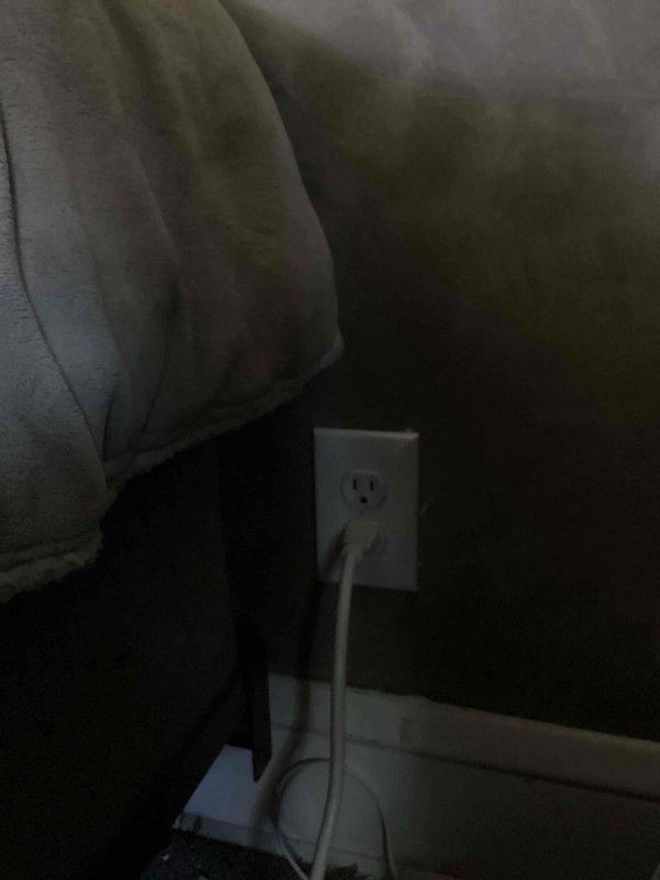 Completed electrical estimate and rewiring work, installing quadplex outlet receptacles with proper wall plates and ensuring secure connections. Verified all outlets are functioning correctly with appropriate power supply and tested for proper grounding on all three-prong receptacles.