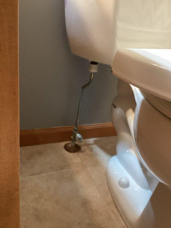 Responded to service call for toilet reported to be constantly running with leaking underneath. Upon inspection, identified leak originating from loose water supply line connection at toilet fill valve. Tightened supply line connection to resolve leak. Inspected additional toilets throughout residence as requested. All plumbing connections secured and functioning properly upon completion.