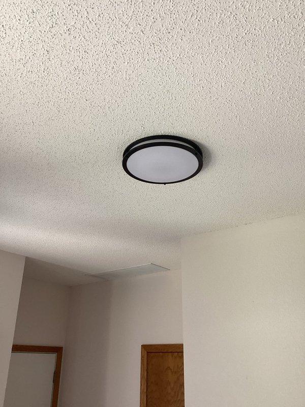 Arrived on-site at 10:00 AM and successfully installed ceiling fans as specified in the estimate. Bathroom electrical work was deferred per customer request. All installation work completed according to the approved scope, including proper mounting, wiring connections, and switch/outlet configurations. Verified all fixtures operational and secured before departure.